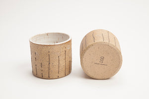 Set of Small Striped Tumbler