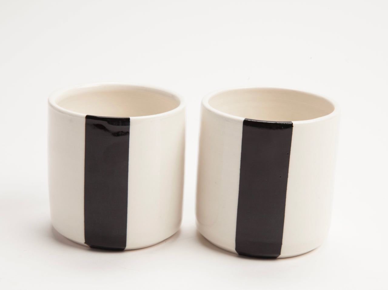 Set of Thick Striped Cups